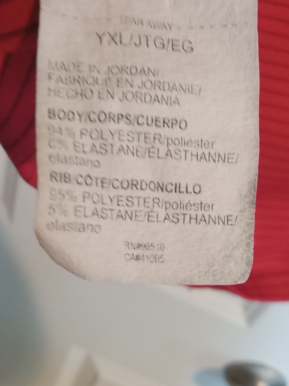 Under Armour Striped Red Kids Polo Shirt with Logo - Picture 5 of 5
